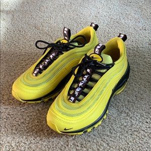 nike air max 97 bright citron sz 8(W)/6.5Y(GS)